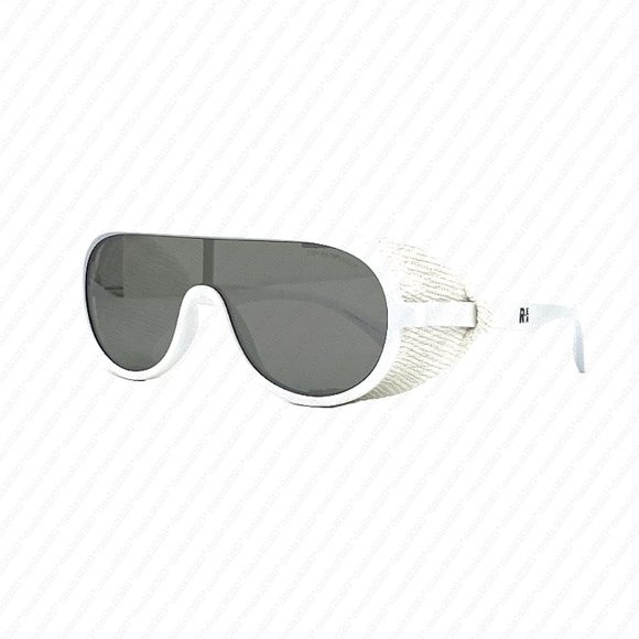 EMPORIO ARMANI EA4166Z 58726G 30mm Matte White Mirrored Sunglasses - Picture 3 of 11